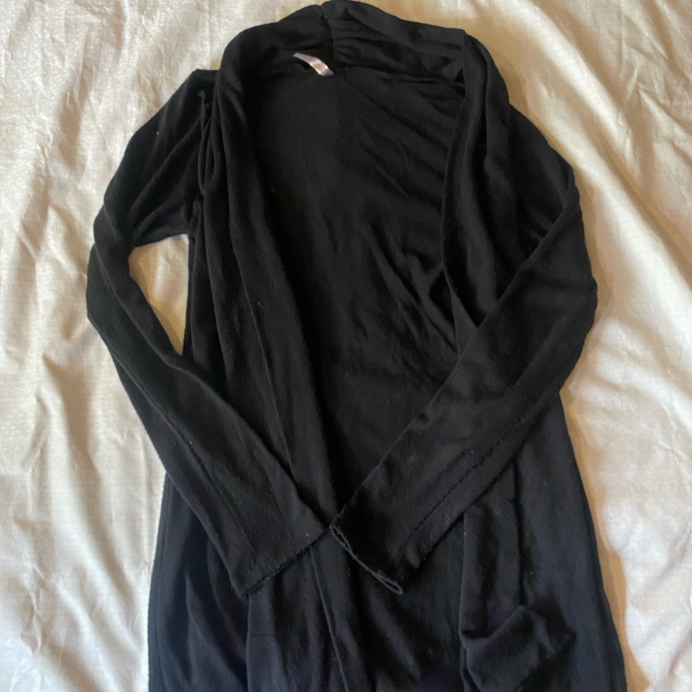 Black cardigan